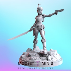 Blazing Rebel - 35mm Legion Scale 40mm Shatter Scale | RPG | Scifi | Role Playing | D&D | SW Miniature