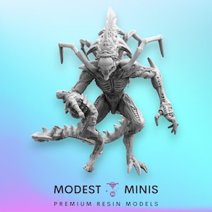 Alien Royal Brood Corpse Collector - 32mm Scale Alien Miniature | RPG | Sci fi | Cyberpunk | Role Playing | DnD | Papsikel