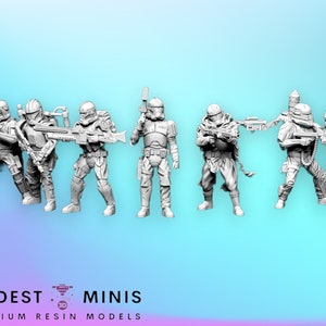 7pc Remnant Clones Set - Legion Scale | RPG | Scifi | Role Playing | D&D | Blue Wolf | SW Miniature