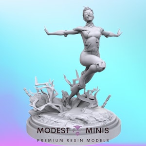 Static Sweetheart - 40mm Miniature | DnD Mini | Superhero Miniature | C27