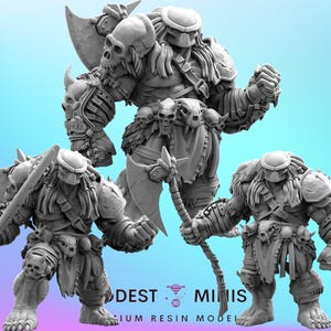 Predahulk Skull Hunter - Resin 3D Print Alien Miniature | RPG | Sci fi | Cyberpunk | Role Playing | DnD | Papsikel