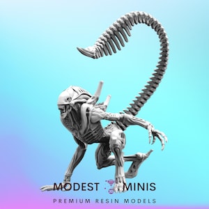 Xeno Warrior E - Resin 3D Print Alien Miniature | RPG | Sci fi | Cyberpunk | Role Playing | DnD | Papsikel
