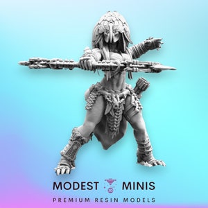 Widow Skull Hunter Owl - 32mm Scale Alien Miniature | RPG | Sci fi | Cyberpunk | Role Playing | DnD | Papsikel