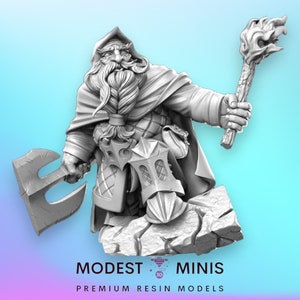 Balin Dwarf Explorer - 32mm Scale DnD Miniature | Dungeons and Dragons | JRPG Mini - RN Estudio