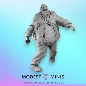 Zombie Fatty Teacher - 28mm 30mm 32mm - Wasteland | Zombicide | Walking Dead