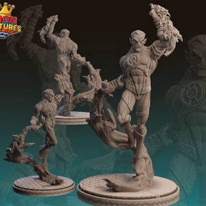 Evil Lantern - 40mm  Miniature | DnD Mini | Superhero | Legion
