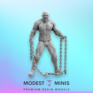 Street Justice A - 40 mm miniatuur | DnD Mini | Superheld | Drietand