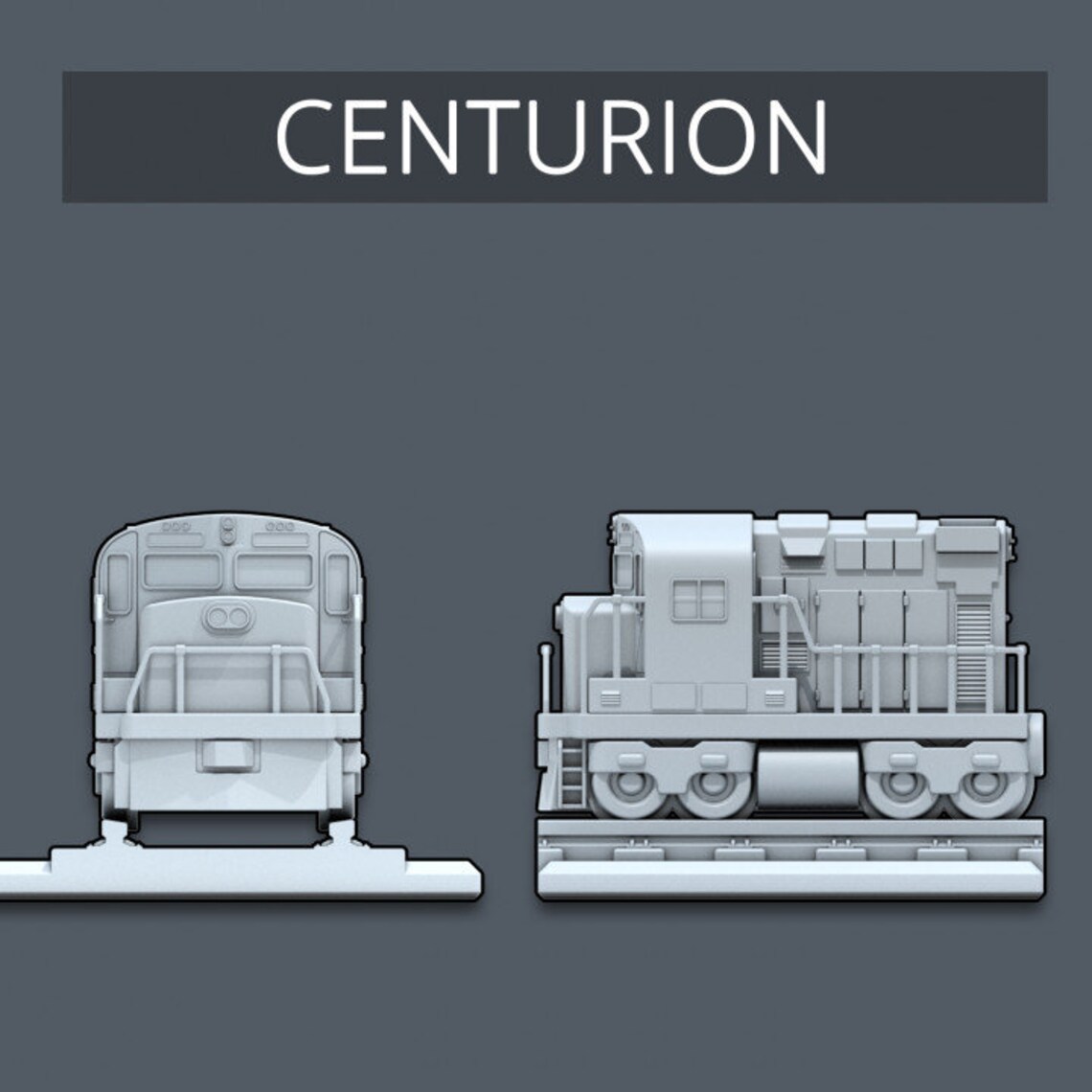 Centurion Engine Train Miniature Resin 3D Print Mini Model Etsy