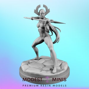 Spear Mommy - 40 mm miniatuur | DnD Mini | Superheldminiatuur | C27
