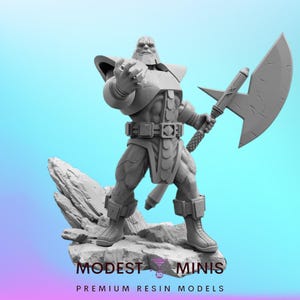 Tamer T - 40mm  Miniature | DnD Mini | Superhero | Trident