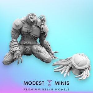 Dead Skull Hunter Headless - Resin 3D Print Alien Miniature | RPG | Sci fi | Cyberpunk | Role Playing | DnD | Papsikel