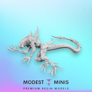Dead Alien Impaler A - 32mm Scale Alien Miniature | RPG | Sci fi | Cyberpunk | Role Playing | DnD | Papsikel
