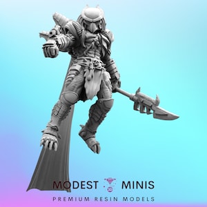 Raptor Skull Hunter C - 32mm Scale Alien Miniature | RPG | Sci fi | Cyberpunk | Role Playing | DnD | Papsikel