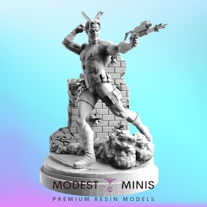 Demolition Man - 40mm scale Miniature | DnD Mini | Superhero Miniature | C27