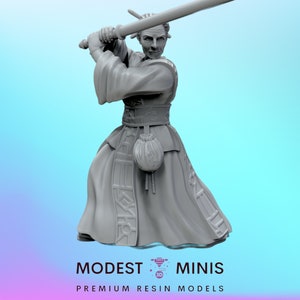 Guerreiro Arquivista Místico - Escala da Legião | RPG | Ficção Científica | RPG | DnD | Miniatura SW remanescente preto