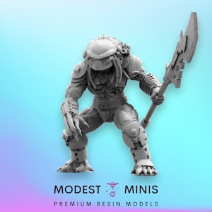 Chaser Skull Hunter - 32mm Scale Alien Miniature | RPG | Sci fi | Cyberpunk | Role Playing | DnD | Papsikel