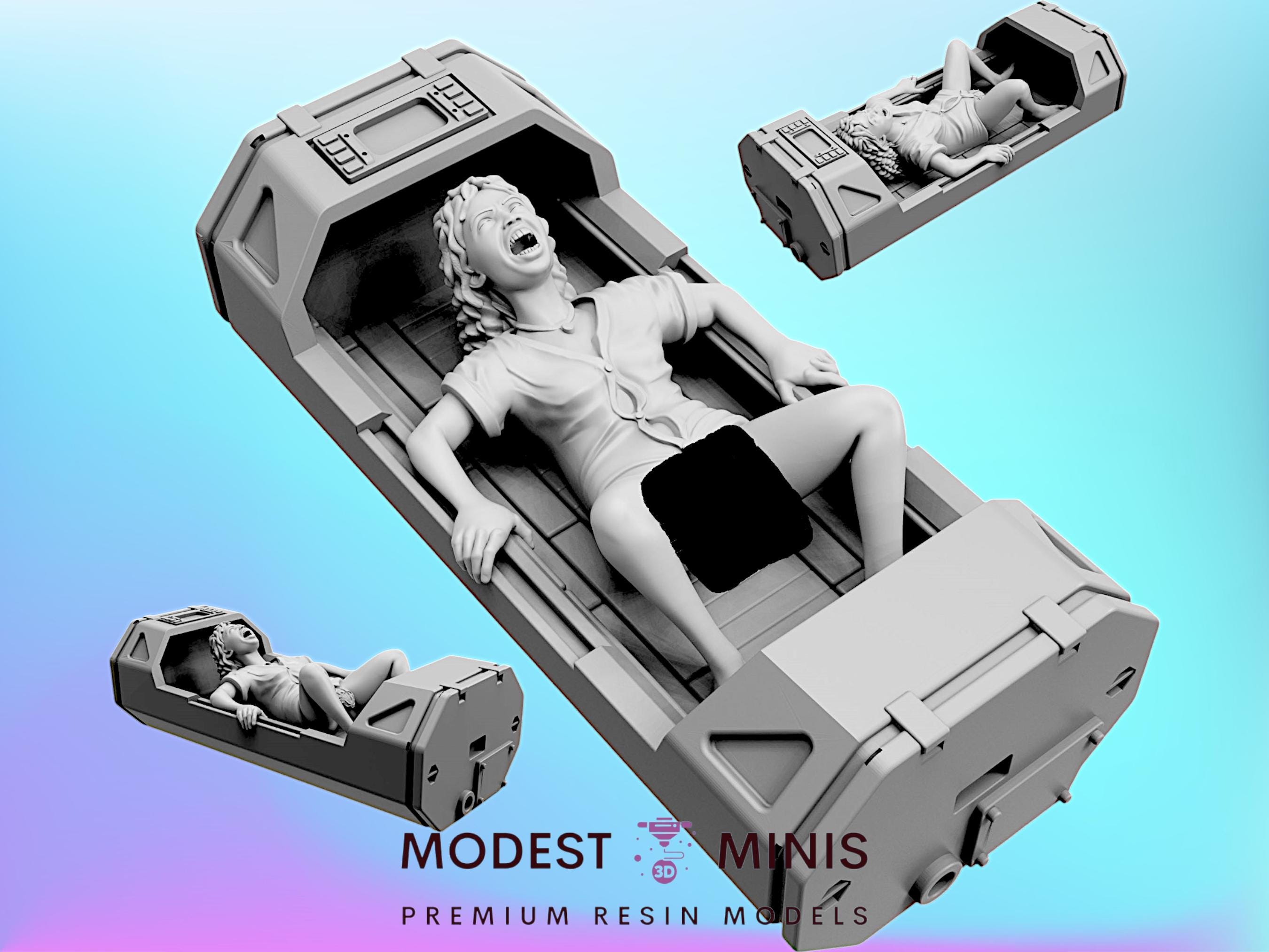 Birth of Hybrid Offspring - 32mm Scale Alien Miniature | RPG | Sci fi | Cyberpunk | Role Playing | DnD | Papsikel