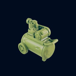 Air Compressor Scatter Terrain | 28mm - 40mm Scale | Survivor Terrain | Fantasy Scatter | Sci Fi Terrain | Superhero