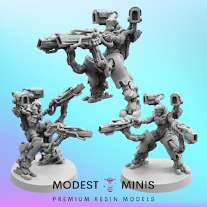 Shock Snaper Set - Resin Cyberpunk Miniature | RPG | Sci fi | Role Playing | DnD | Papsikel