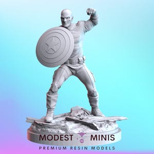 Patriot Enforcer - 40mm  Miniature | DnD Mini | Superhero | C27