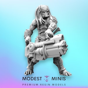Dishonored Badblood Rakenrol - Resin Miniature | RPG | Sci fi | Cyberpunk | Role Playing | DnD | Papsikel Skull Hunters