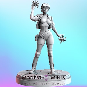 Sparkle Lee - 40mm Miniature | DnD Mini | Superhero Miniature | C27