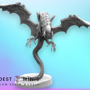 Xeno Snatcher Wyvern - 32mm Scale Alien Miniature | RPG | Sci fi | Cyberpunk | Role Playing | DnD | Papsikel Xenowars