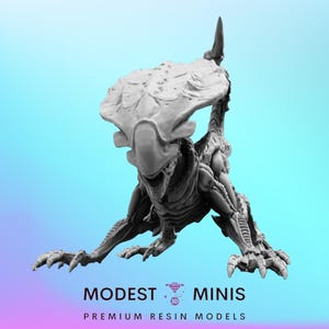 Xeno Brood Sentry - 28mm 32mm Scale Alien Miniature | RPG | Sci fi | Cyberpunk | Role Playing | DnD | Papsikel