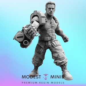 Arnie Schafernager - 32mm Scale Alien Miniature | RPG | Sci fi | Cyberpunk | Role Playing | DnD | Papsikel