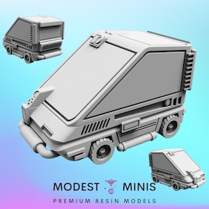 Cyber Car Armasen Compact - Cyberpunk Miniatur in den Größen 28 mm 32 mm 40 mm | Rollenspiel | Science-Fiction | Rollenspiel | Klingenläufer | D&D | Pappusel