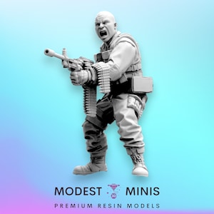 Human Hunter Billy - Resin 3D Print Alien Miniature | RPG | Sci fi | Cyberpunk | Role Playing | DnD | Papsikel