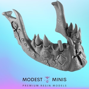 Full Size Vampire Jaw | 3D Printed Tabletop Prop | Fantasy Cosplay | Dungeons and Dragons