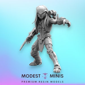 Cyra-X Cyborg Skull Hunter - Resin 3D Print Alien Miniature | RPG | Sci fi | Cyberpunk | Role Playing | DnD | Papsikel