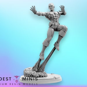 Metalen mannetje A - 40 mm miniatuur | DnD Mini | Superheld | Drietand