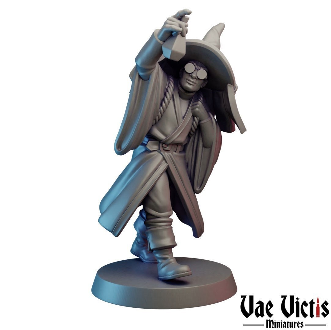 ヴァイアル アルケミスト・ミニ The Alchemist mini The Apothecary Alchemist - 28mm or 32mm Scale Dnd Miniature