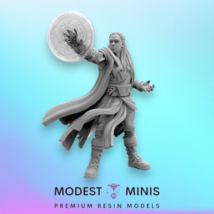 Mystic Karl A - 40mm  Miniature | DnD Mini | Superhero | Trident