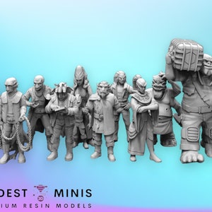 11-delige burgerset - 35 mm legioenschaal | RPG | Scifi | Rollenspel | Breukpunt | SW Miniatuur