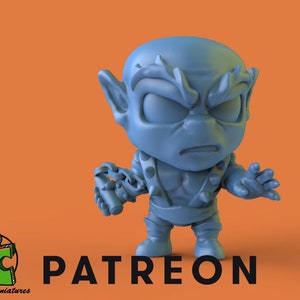 Chibi Panther Man - 32mm Scale Miniature | DnD Miniature | Chibi Mini | Fantasy | Gifts