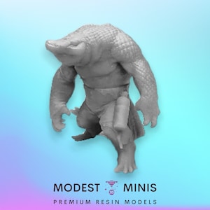 Cajun Gator 32mm Miniature Heroic Scale | DnD Mini | Superhero Miniature | Prey