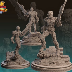 Dead On - 40mm  Miniature | DnD Mini | Superhero | Legion