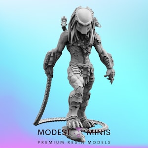Whip Wulfen Skull Hunter - 32mm Scale Alien Miniature | RPG | Sci fi | Cyberpunk | Role Playing | DnD | Papsikel Skull Hunters