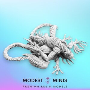 Dead Alien Impaler C Pile - 32mm Scale Alien Miniature | RPG | Sci fi | Cyberpunk | Role Playing | DnD | Papsikel