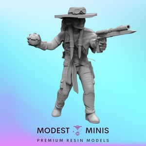 Tentacle Bounty Huntress - Legion Scale | RPG | Scifi | Role Playing | Shatterpoint | SW Miniature