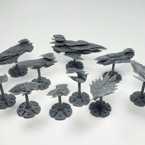 10pc Alien Hive Starship Fleet - Fleetscale Mini | Starfinder | Billion Suns | Starmada | Firefly | Terra Conflict