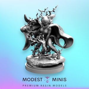 Lady Thunder - 40mm Miniature | DnD Mini | Superhero Miniature | C27