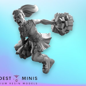 Zombie Cheerleader Runner - 28mm 30mm 32mm - Wasteland | Zombicide | Walking Dead