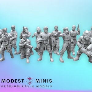 12pc Wraith Squad - Legion Scale | RPG | Scifi | Role Playing | Shatterpoint | SW Miniature