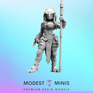 Lanika Elite Vixen - Resin 3D Print Alien Miniature | RPG | Sci fi | Cyberpunk | Role Playing | DnD | Papsikel