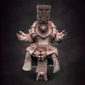 Schuppentier Häuptling 2 - 28mm 32mm Scale DnD Miniatur | Dungeons and Dragons Mini | 5E Fantasie