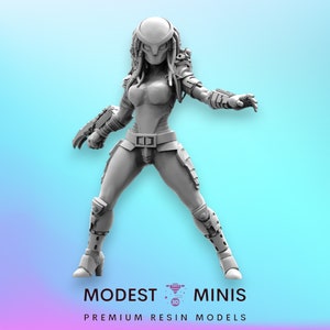 Mechico Noguchisawa Mark Hunter - 32mm Scale Alien Miniature | RPG | Sci fi | Cyberpunk | Role Playing | DnD | Papsikel